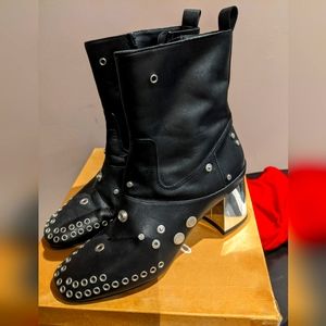 Alexander McQueen McQ Black Ankle Boots EU40
